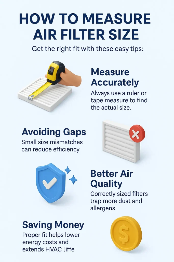 How to Measure Air Filter Size Correctly and Find the Perfect Fit for Your HVAC 2 how to measure air filter size 1