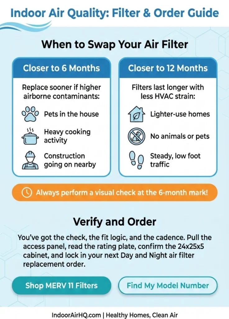 Checking your Day and Night model number before buying a 24x25x5 MERV 11 2 Infographic of "Checking your Day and Night model number before buying a 24x25x5 MERV 11"