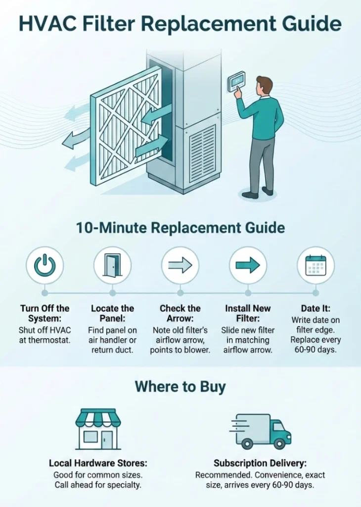 HVAC Home Air Filters Replacement Near Me: What to Buy & Where to Go 2 Infographic of "HVAC Home Air Filters Replacement Near Me: What to Buy & Where to Go"